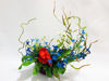 Edible sugar flower arrangement made for World Cancer Day by Marinela Muresan
