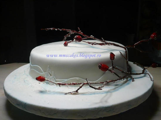 Crenguta cu macese inghetate