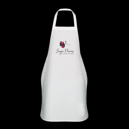 Sort alb de bucatarie personalizat pe un fundal negru