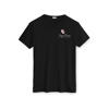 Tricou negru cu logo-ul Sugar Flowers imprimat pe piept