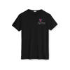 Tricou negru cu logo-ul Sugar Flowers imprimat pe piept